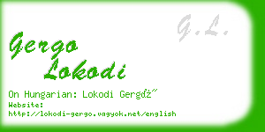 gergo lokodi business card